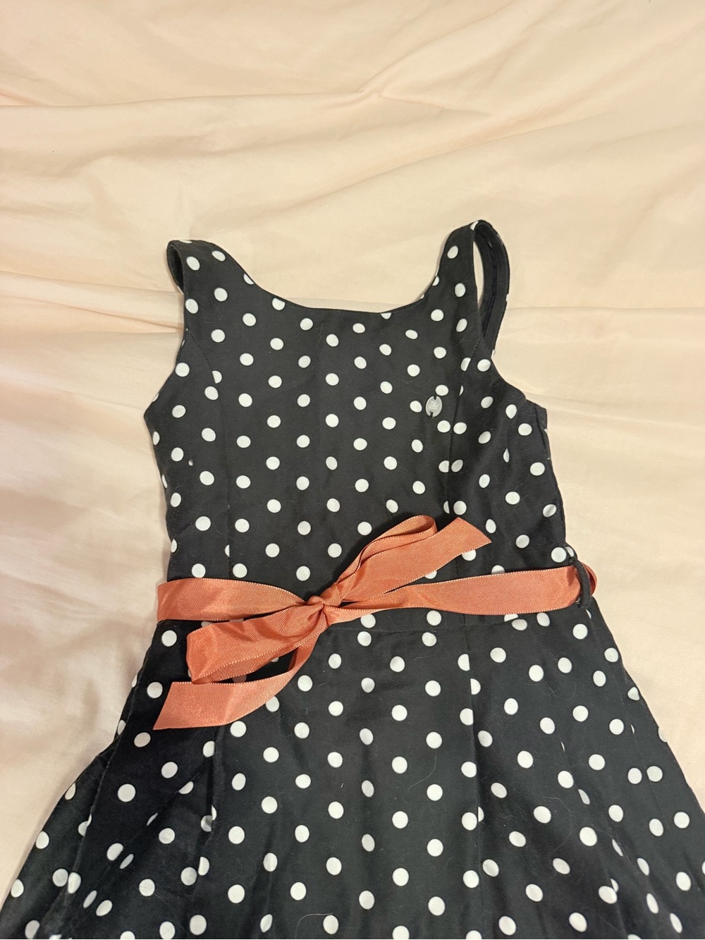 6t Black Polka Dot Dress - Picture 2 of 5
